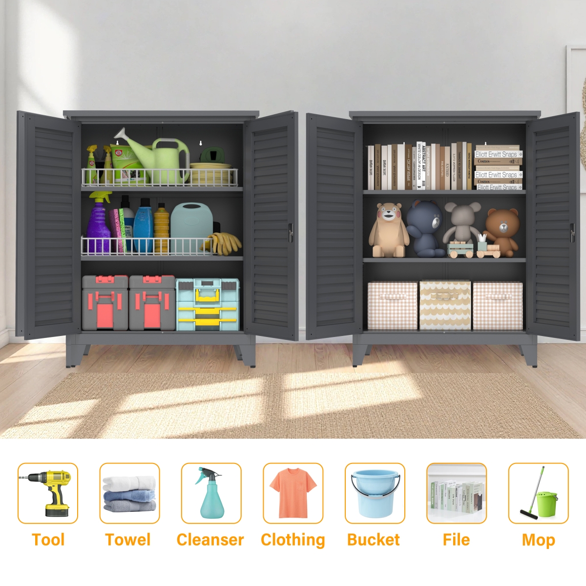 Streamdale Furniture Premium Steel Ample-Storage Versatile-Use Tool Cabinet