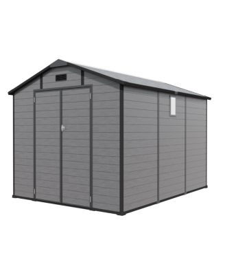 Streamdale 8x10 FT Plastic Outdoor Storage Shed - Lockable Resin Tool Shed