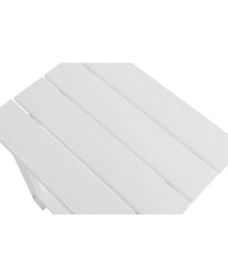 Wooden-textured imitation wood side table, simple, rich texture, small tabletop, outdoor picnic