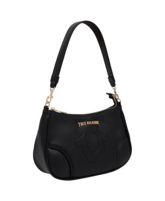 Trapunto Logo Shoulder Bag