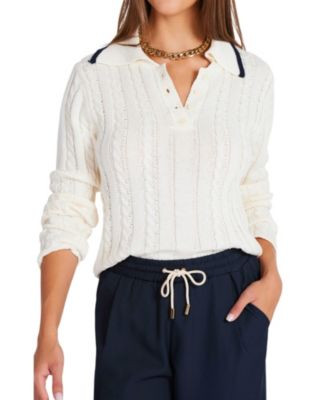 Women's Jackie Polo Long Sleeve Sweater