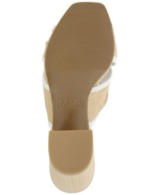 Women's Hania Raffia Knotted Block Heel Dress Sandals