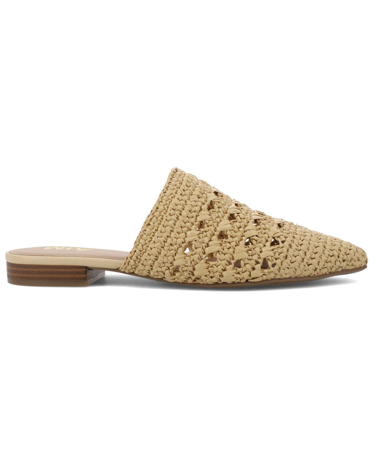 Женские сабо MIA Jany Woven Raffia Flat Mules, цвет: Натуральный — фото 2