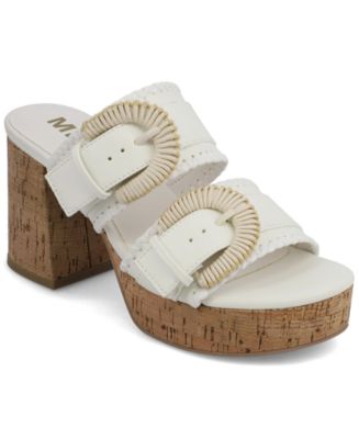 MIA Women's Rebekah Double Buckle Platform Sandals - Macy's