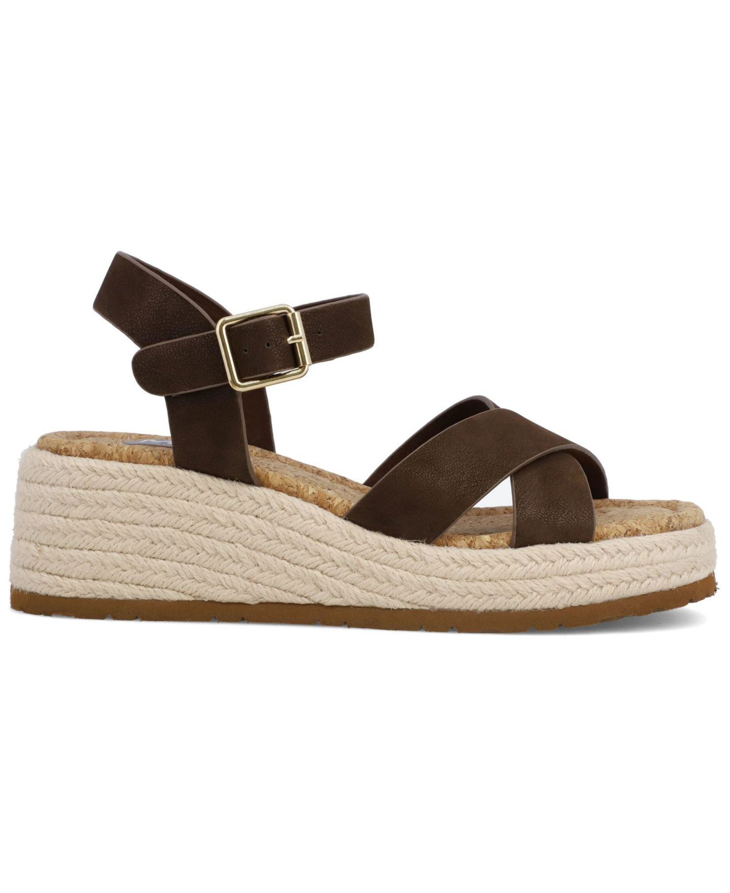 Женские сандалии MIA Nikky Espadrille Wedge, цвет: Шоколадный / Коричневый — фото 2