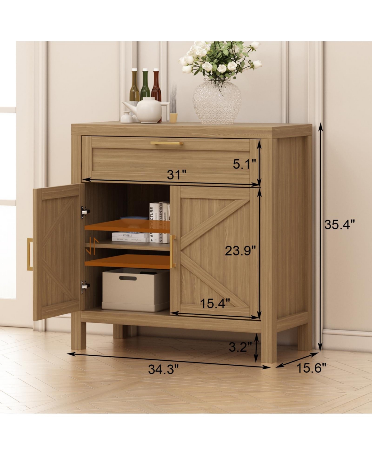 gaomon Buffet Sideboard Cabinet with Storage for Dining Room and Living Room