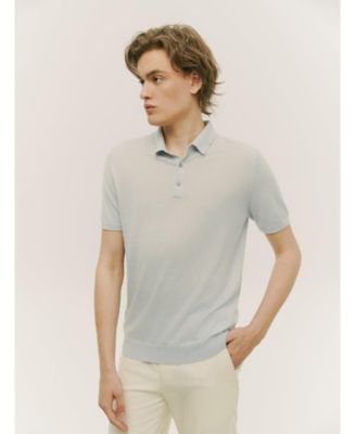 Men's Cashmere Silk Polo Shirt