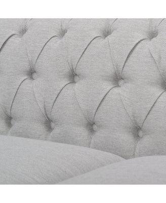 Chesterfield Velvet Sofa with Button Tufting & Nailhead Accents