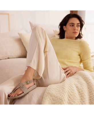 Blair Toe Loop Round Toe Buckle Flat Sandals