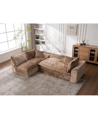 103" Cloud Sectional Couch with L-Shape Chaise, Modern Modular Sofa