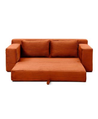 Memory Foam Cloud Loveseat Sofa, 2-in-1 Convertible Folding Couch Bed