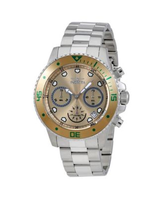 Men's Pro Diver Quartz Chronograph Champagne Dial Watch
