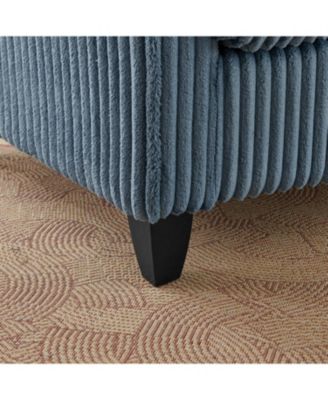 Blue Corduroy Lazyman Sofa Chair