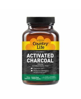 Country Life Charcoal ,260 MG ,100 Caps - Macy's
