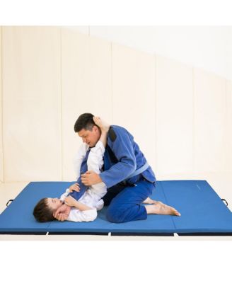 120 x 48" All Purpose Folding Gymnastics Exercise Mat, Blue