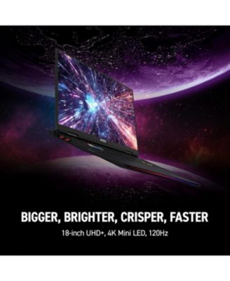 Raider 18" UHD 120Hz Gaming Laptop Intel Core Ultra 9 285HX NVIDIA GeForce RTX 5090 64GB RAM 2TB SSD Storage Windows 11 Home