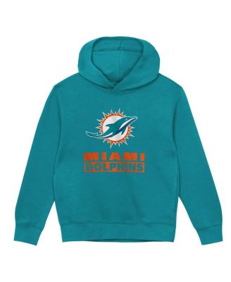 Toddler Aqua Miami Dolphins Back to Basics Hoodie