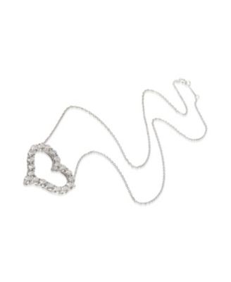 Platinum Diamond Large Heart Pendant
