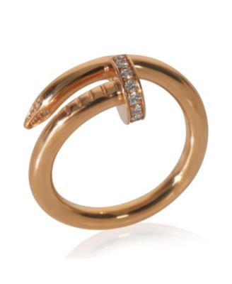 Rose Gold Diamond Juste Un Clou Ring