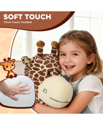 6V Kids Ride On Horse, Electric Riding Animal Giraffe with Music