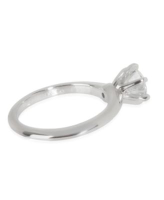 Solitaire Engagement Ring in Platinum F VS2 1.00 CTW