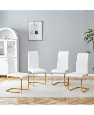 4-Pack PU Upholstered Dining Chairs