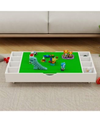 2-in-1 Play Table and Toy Organizer, Lego Compatible