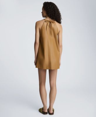 Women's Gathered Halter Neck Mini Dress