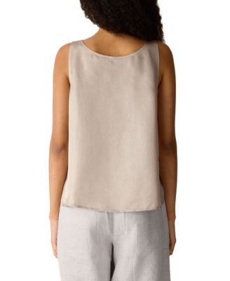 Women's & Plus Size Shimmer Scoop Neck Tank Top