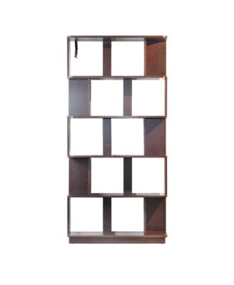 5-Tier Bookcase - Modern Open Storage Bookshelf, Wood Display Shelving for Living Room, Home Office, Bedroom