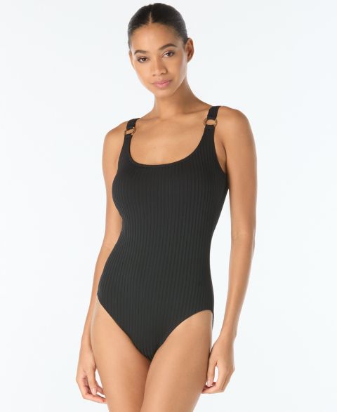 Женские купальники MICHAEL Michael Kors Michael Kors Women's Scoop Neck One-Piece Swimsuit