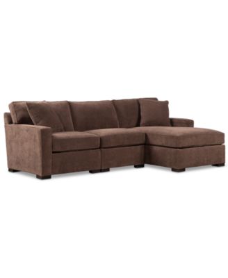 Radley 3-Pc. Fabric Chaise Sectional Sofa