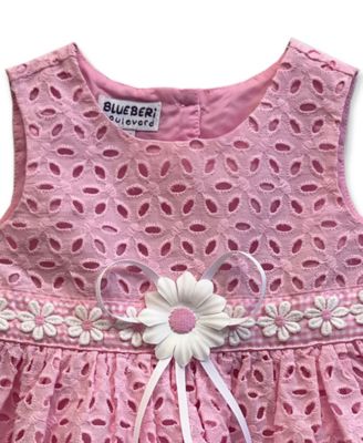 Blueberi Bouevard Baby Girls' Sleeveless Eyelet Dress