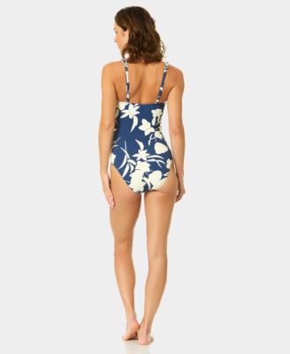 Women's V-Neck One-Piece Swimsuit