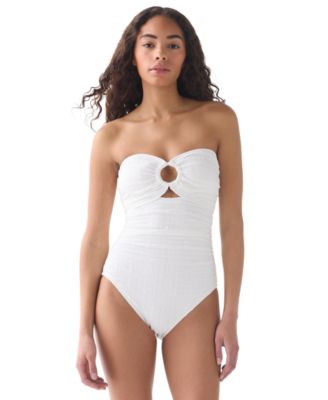 Women's Bandeau Neck One-Piece Swimsuit