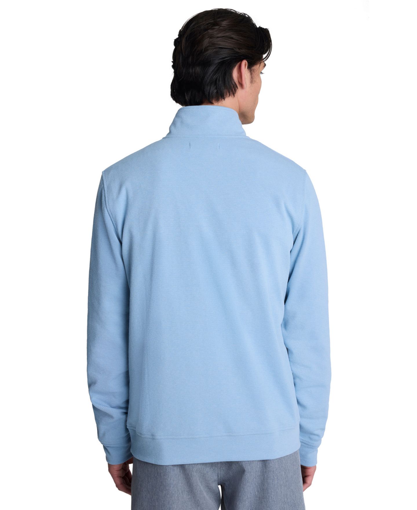 Мужской свитер Kenneth Cole Long-Sleeve Quarter Zip, цвет: Синий — фото 4