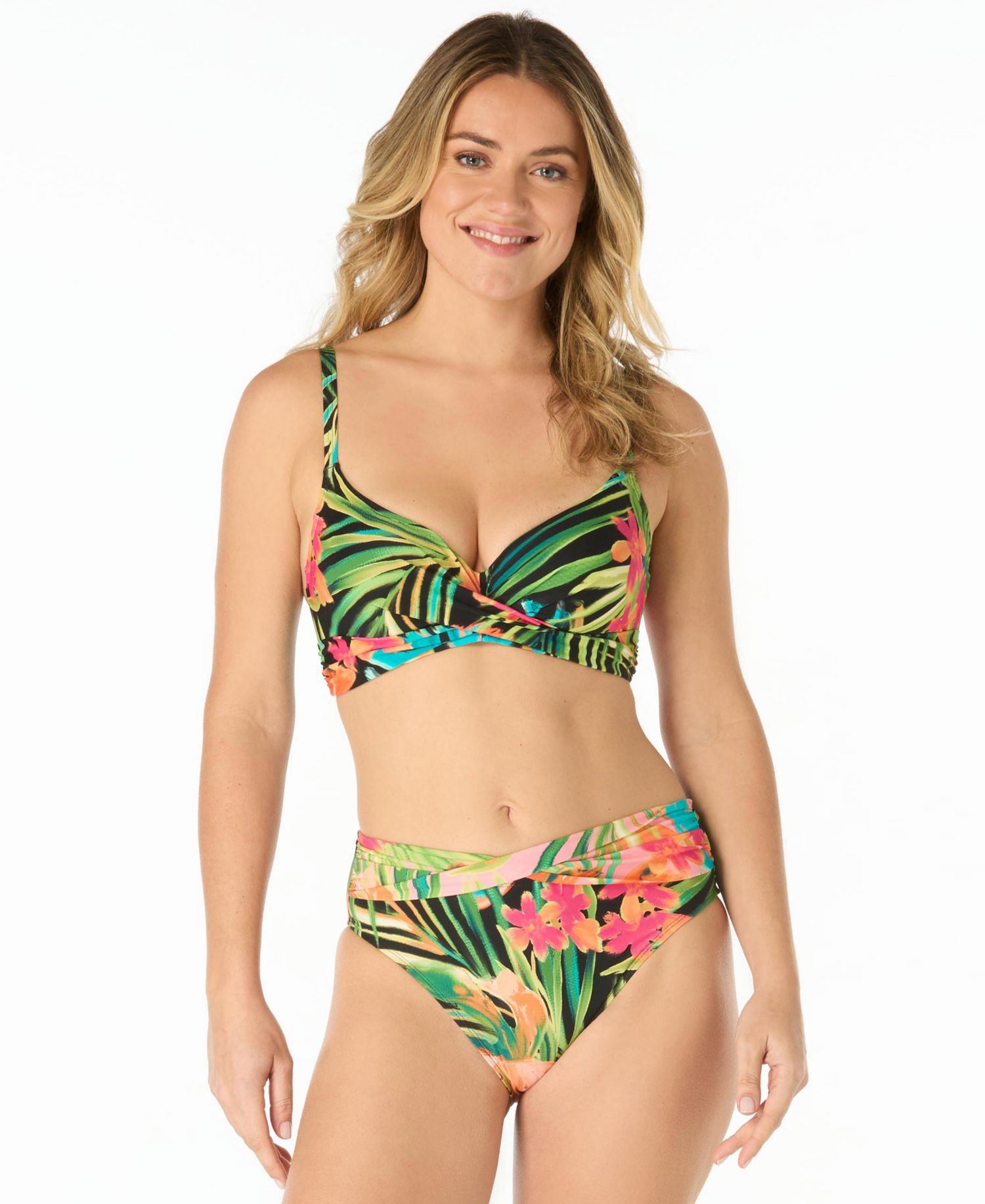 Women's V-Neck Bra Sized Curve Bikini Top