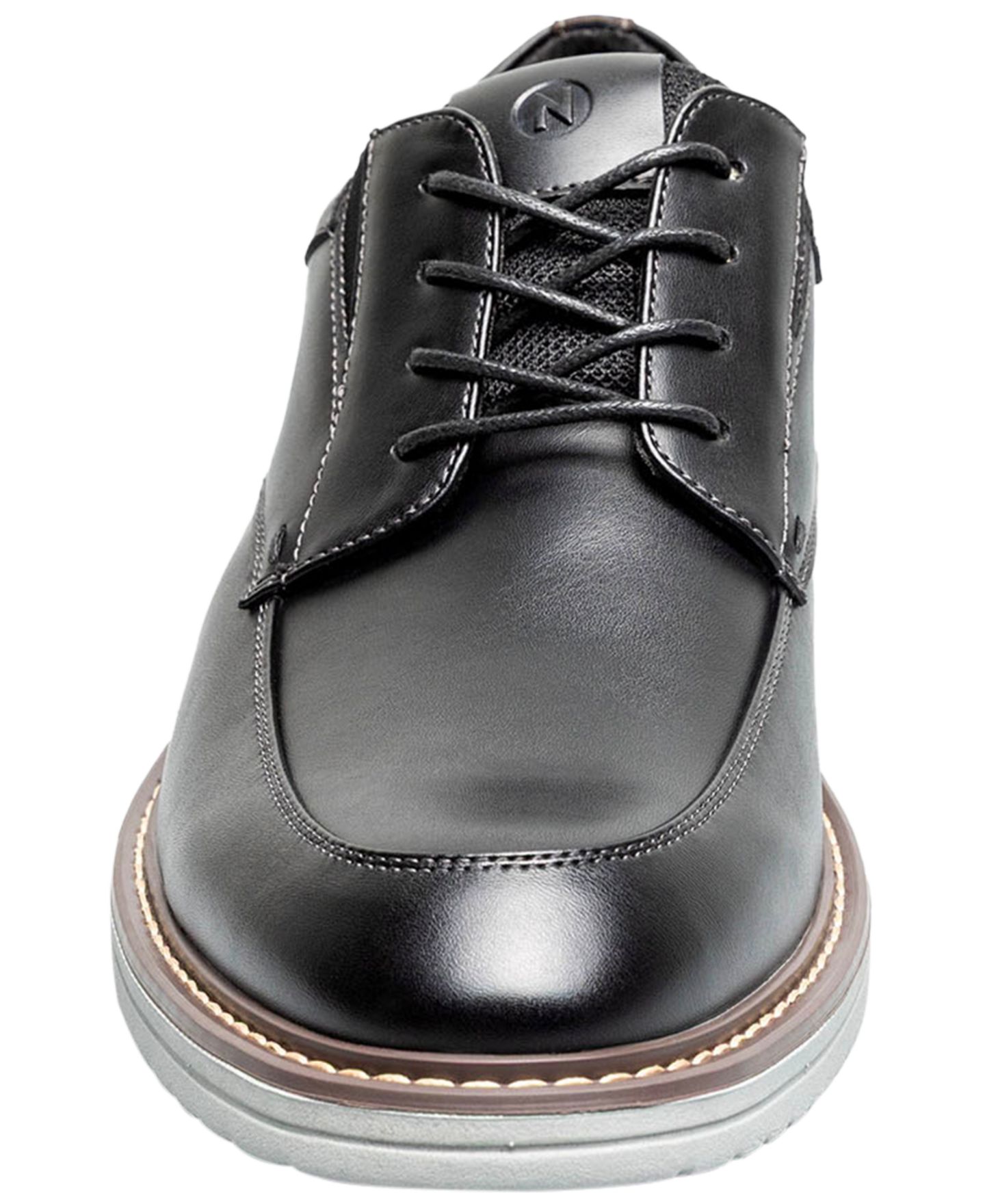 Мужские туфли Nunn Bush Gates Lace-Up Moc Toe Oxford, цвет: Чёрный разноцветный — фото 3