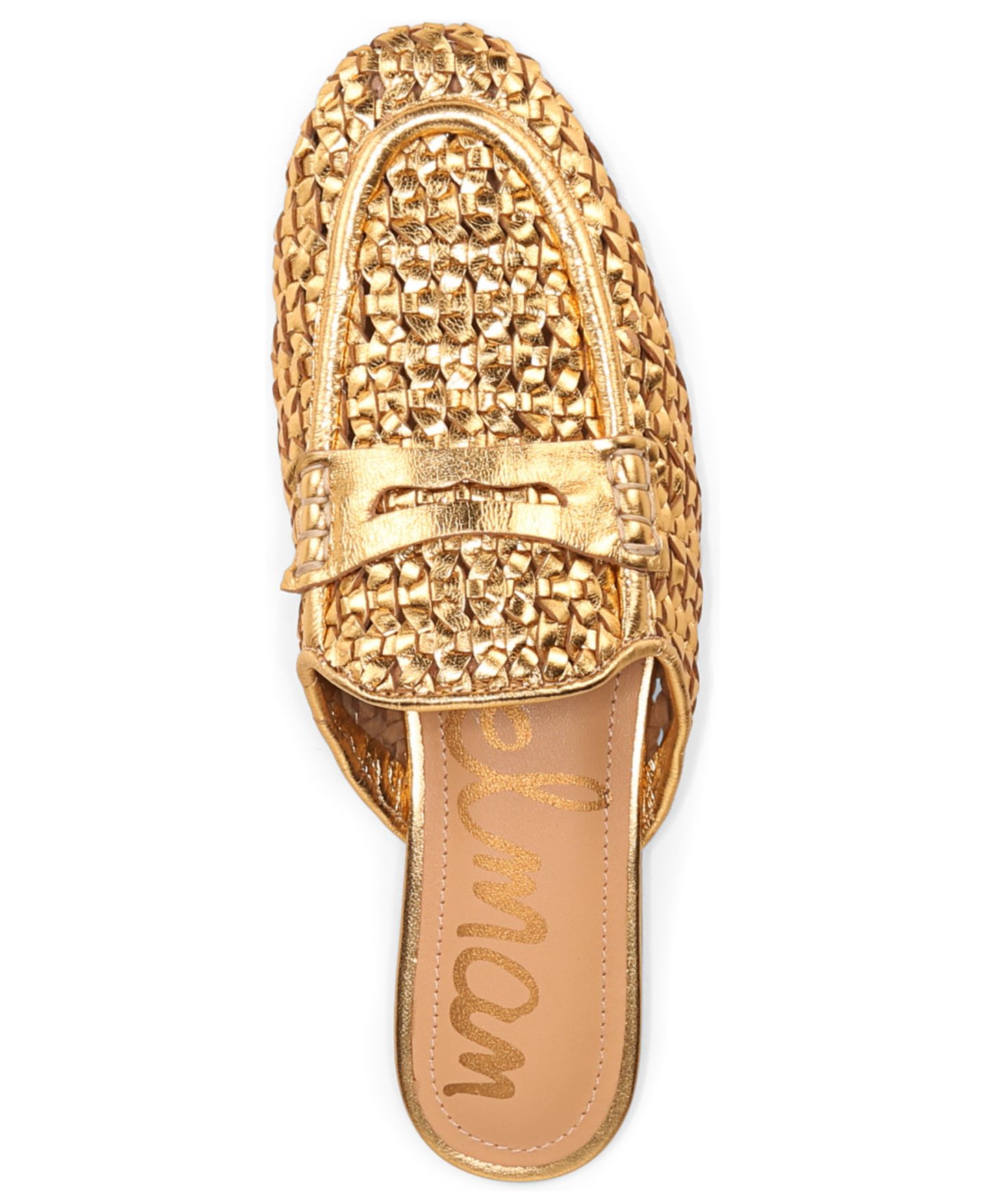 Женские сабо Sam Edelman Tullie Slip-On Mule, цвет: Янтарный золотой — фото 4