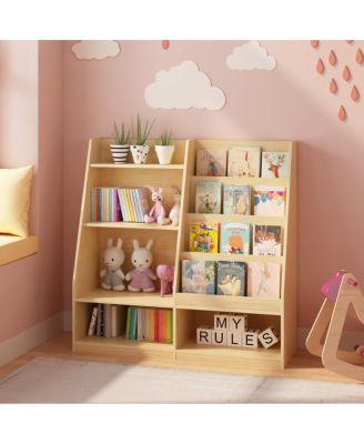 Kids Bookshelf and Toy Storage Organizer