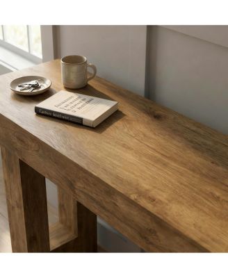  Farmhouse Entryway Console Table with Storage