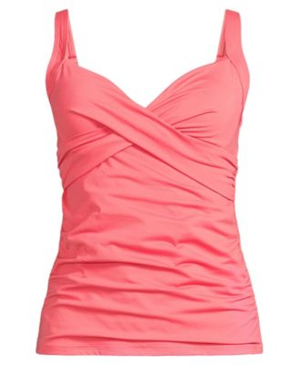 Women's DD-Cup Sweetheart Wrap Underwire Tankini Top