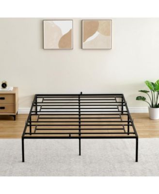 Full 10 Inch Metal Bed Frame Sturdy Steel Slats No Box Spring Needed Mattress Foundation Easy Set Up No Noise