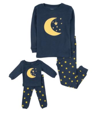 Toddler Girls 2T-5T Matching Doll Snug-Fit Cotton Long Sleeve Pajamas