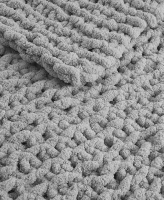 Chunky-Knit Chenille Throw, 50" x 60"