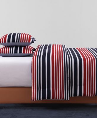 Favorite Stripe Washed Microfiber 3-Pc. Comforter Set, Full/Queen