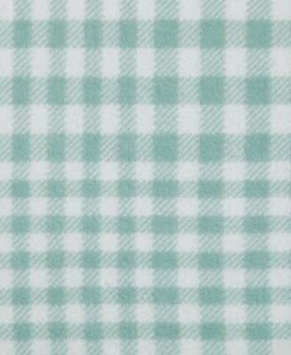 Modern Check Printed Plush Throw, 70" x 50"