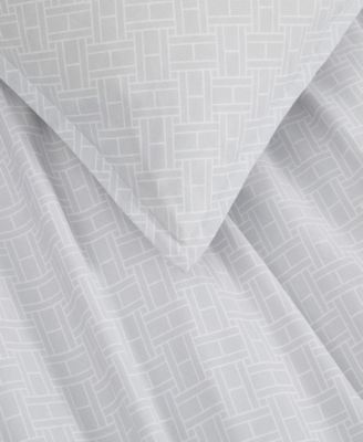 Trellis Flag Cotton Reversible 3-Pc. Duvet Cover Set, Full/Queen