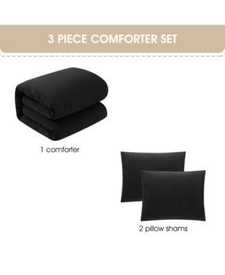 Anaya Solid 3-Pc. Comforter Set, Twin