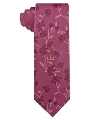 Men's Tonal Floral Slim Tie